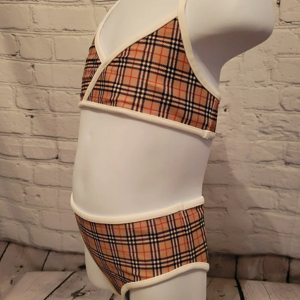 Burberry Kids Crosby Check Bikini Set